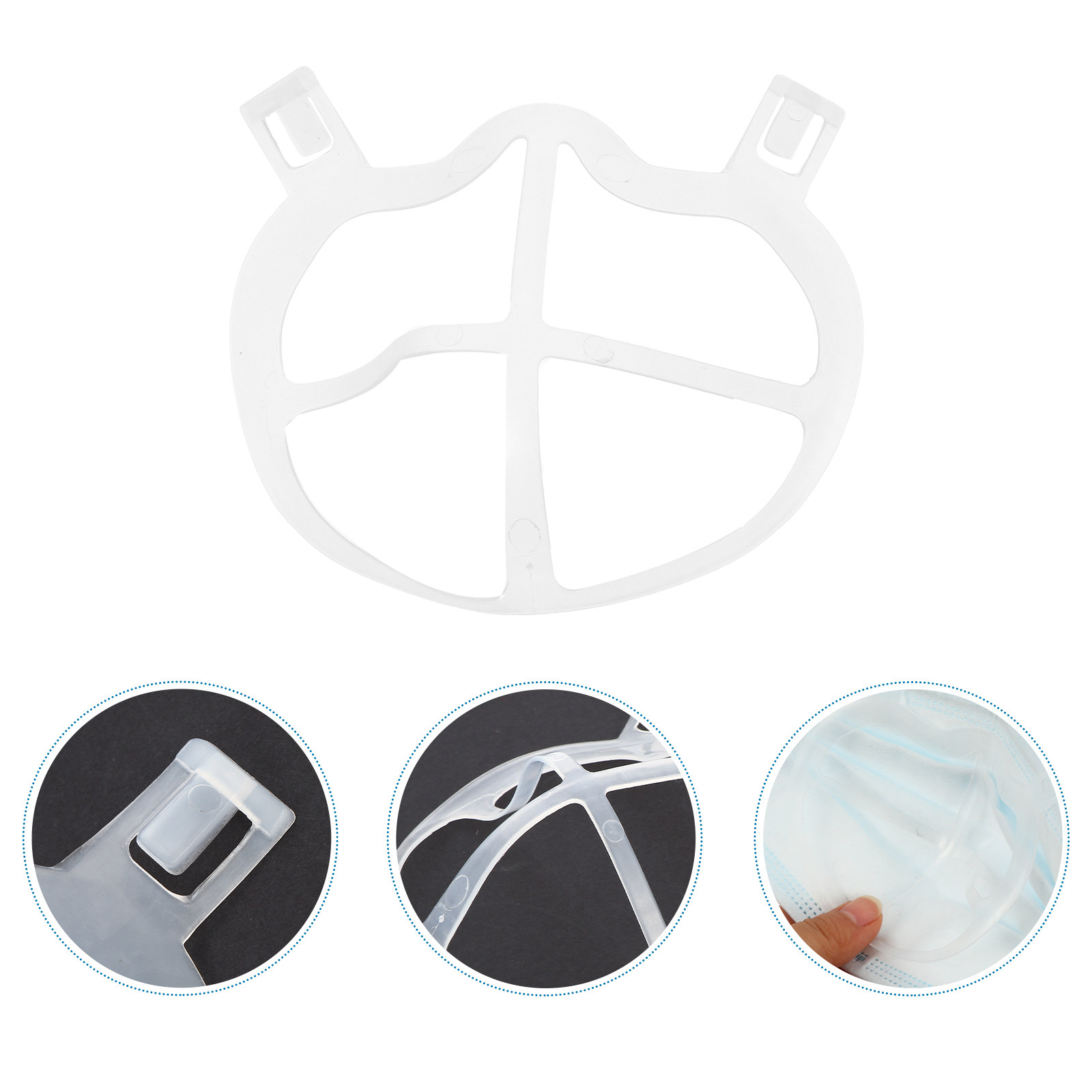 Silicone Mask Bracket - 10 Stück Leichte Geruchlose Maskenhalterung aus