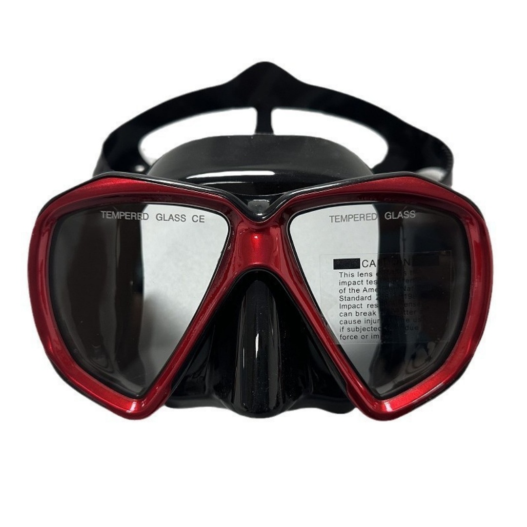 Silicone Mask Bracket - Silikon-Taucherbrille mit großem Rahmen: Volltrockene Schnorchelmaske,