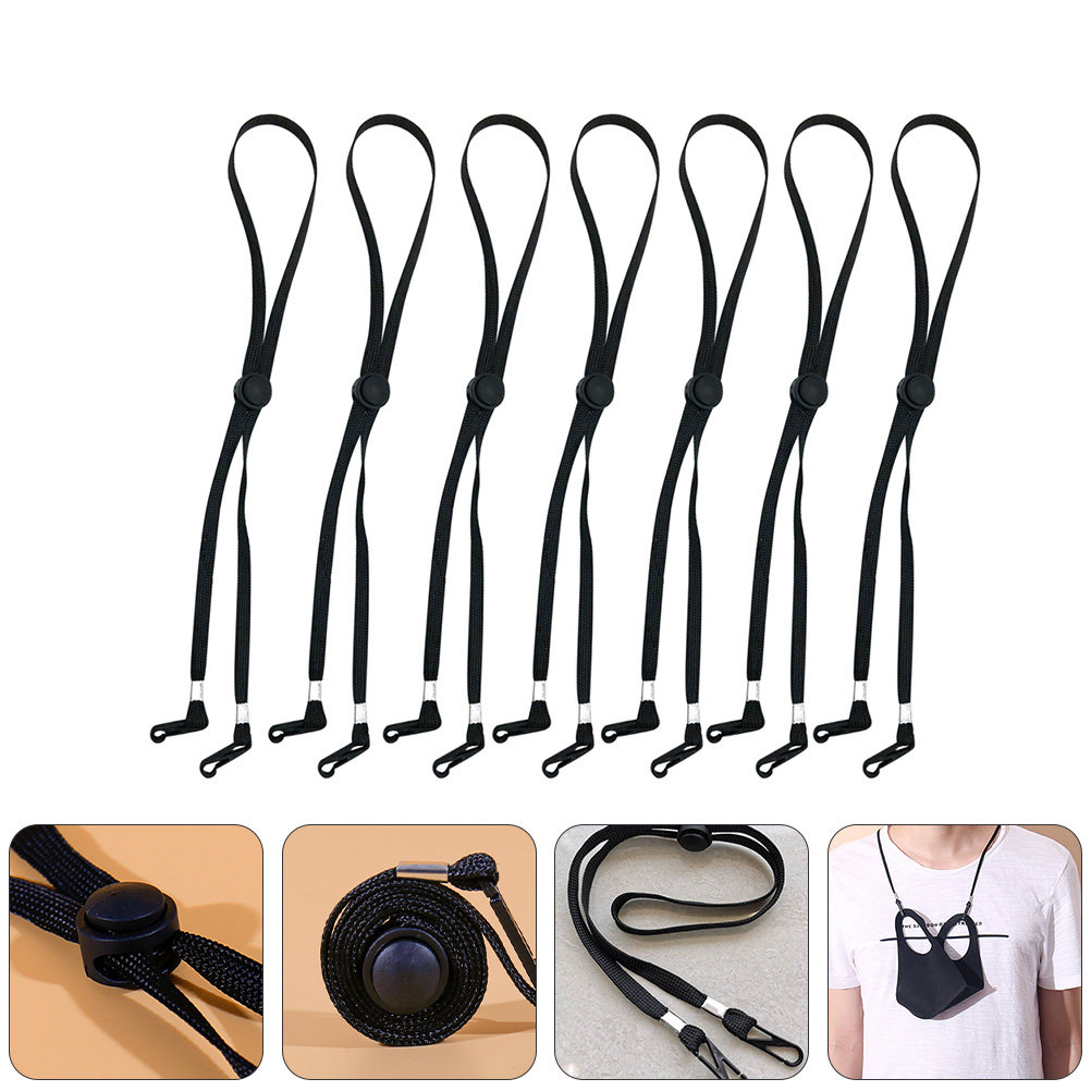 Mask Lanyard Adjustable - 12 Stück Sicherheitsmaskenhalter, verstellbares Maskenband, Anti-Verlust-Gesichtsbedeckungsband,