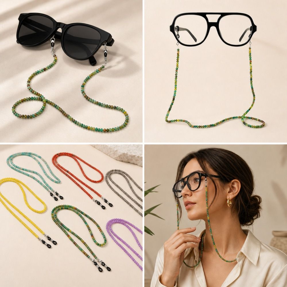 Leichte farbige Glasketten für – Mask Lanyard Adjustable Bewertung und Preis