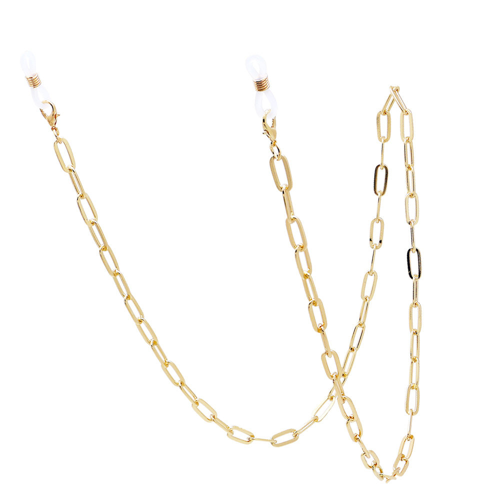 Goldene Büroklammer-Maskenkett – Mask Chain Holder Bewertung und Preis